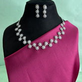 Star Designer American Diamond Necklace Set