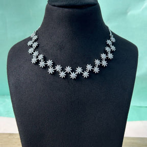 Star Designer American Diamond Necklace Set