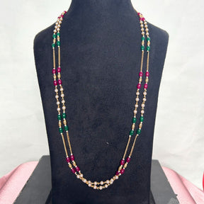 Diti Multi Two Layered Pearl Mala (24 inch)