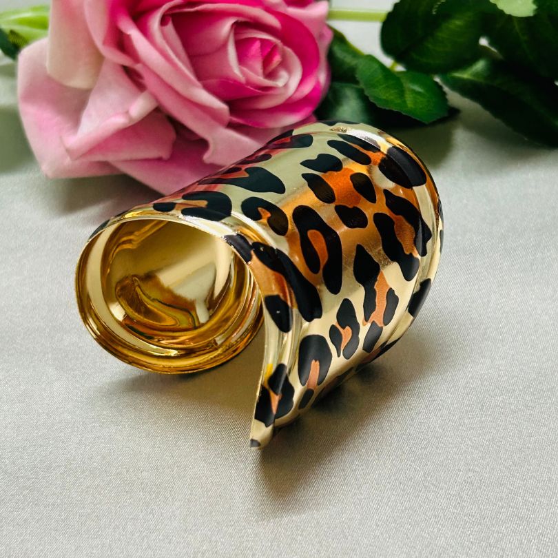 Animal Print Gold - Plated Cuff