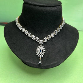 AMY CZ Sapphire Blue Designer Set