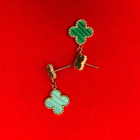 Clover Green Earrings