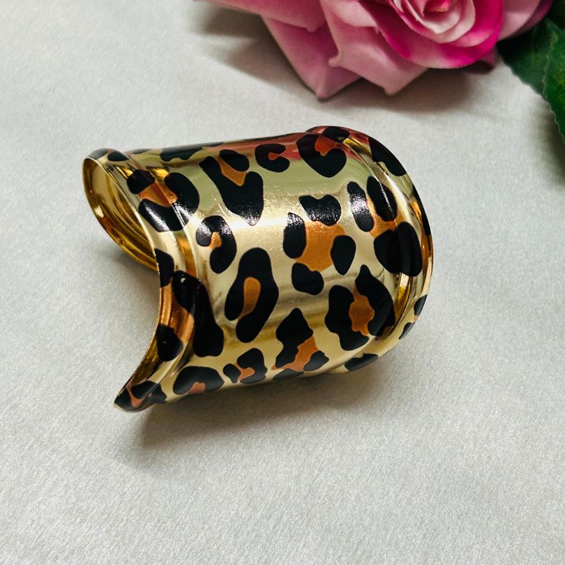 Animal Print Gold - Plated Cuff
