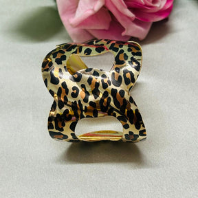 Animal Print Structured Cuff