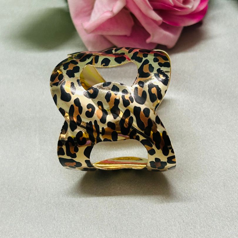 Animal Print Structured Cuff