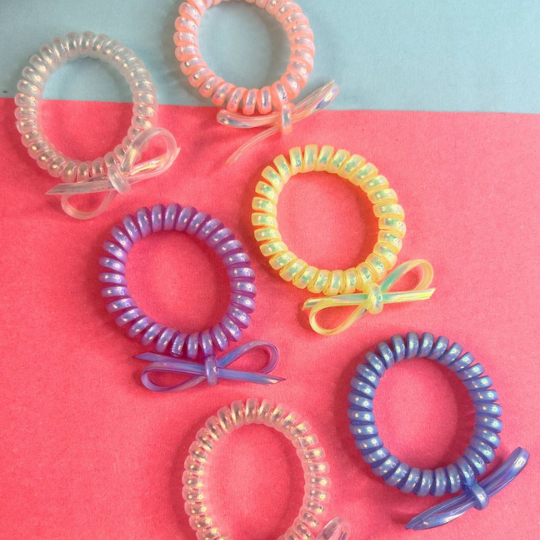 LAIDA Women Set of 6 Spiral Ponytail Holders