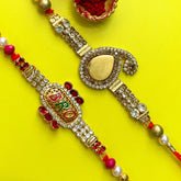 Set of 2 Rakhis - Mor Pankha And Bro Rakhis