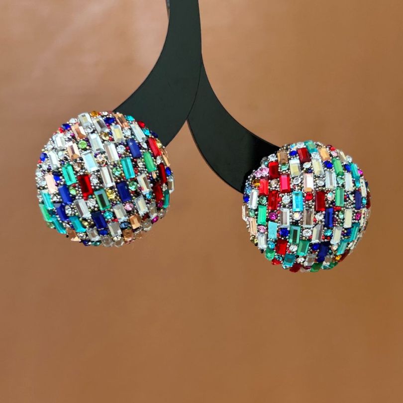 Bling Blogger Stud Earrings - Small