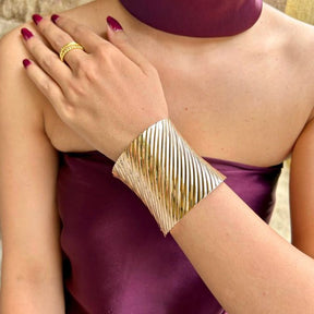 Structured Golden Arm Cuff