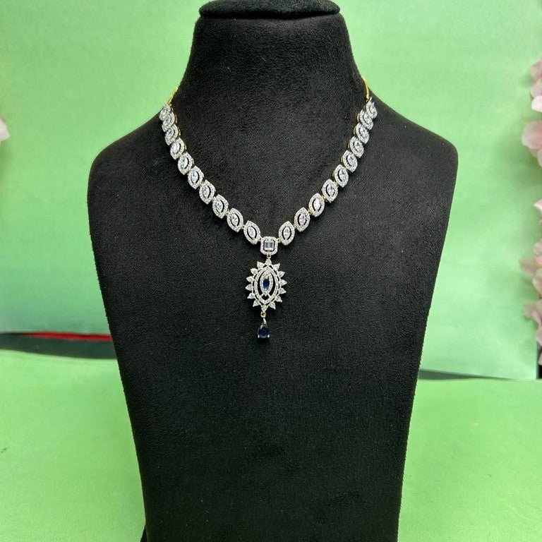 AMY CZ Sapphire Blue Designer Set