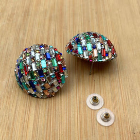 Bling Blogger Stud Earrings - Small
