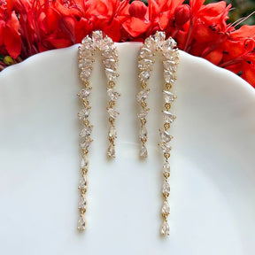 Bling Blogger White American Diamond Earrings