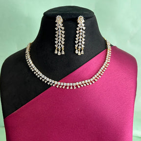 Cleo Classic American Diamond Necklace Set