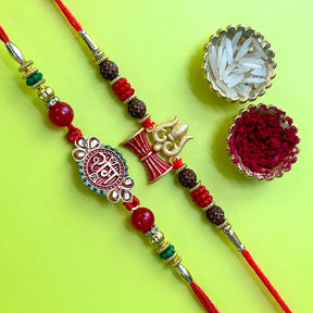 Set of 2 Rakhis - Ram and Trishul Rakhis