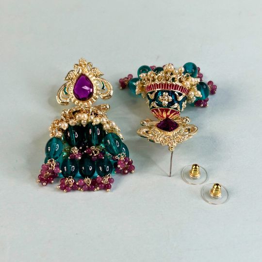 Meera Blue Jhumkas