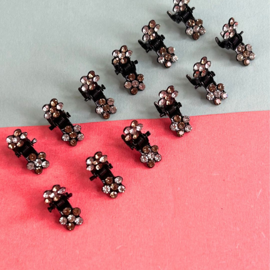 LAIDA Women Set of 12 Embellished Claw Clip