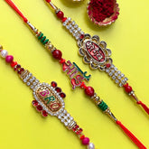 Set of 3 Rakhis - Bro Bhai And Mere Bhaiya Rakhis