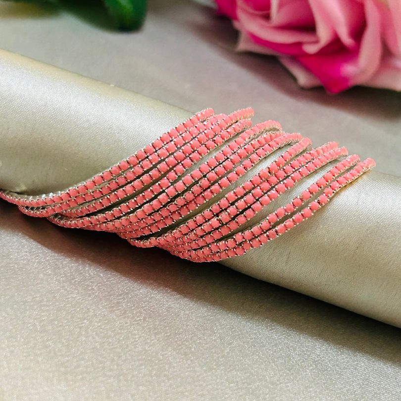 Stretchable Dark Peach Bracelet