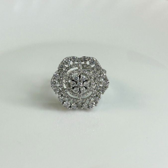 Trish CZ Designer Finger ring