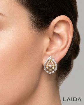 Kaya 18K Gold Plated American Diamond Pendant Set
