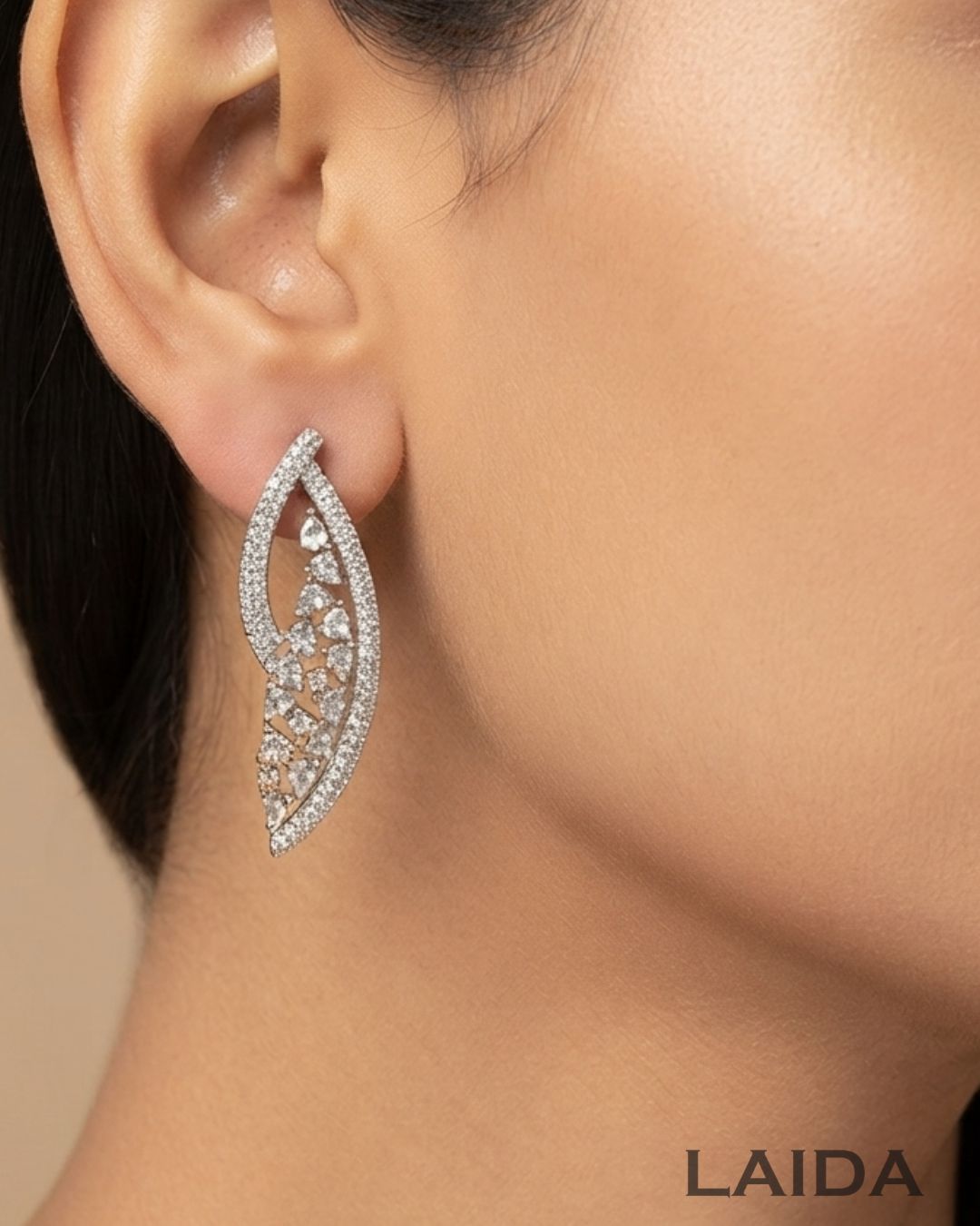 Alia 18K Gold Plated American Diamond Hasli Set