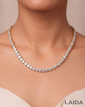 Zayra 18K Gold Plated American Diamond Necklace Set