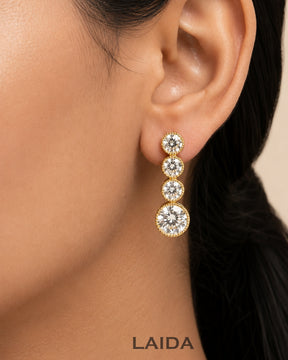 Zyra 18K Gold Plated American Diamond Necklace Set