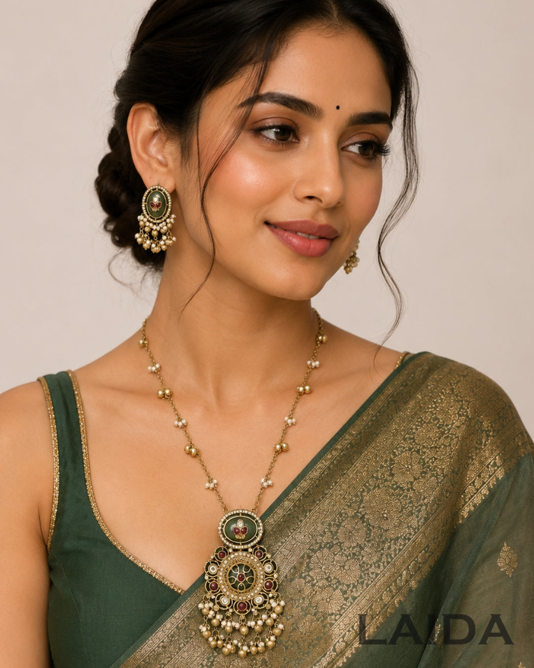 Adhya Pastel Multicolor Ghungroo Necklace Set
