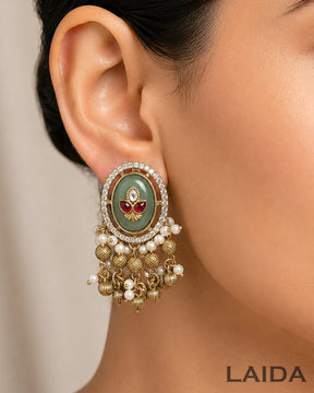 Adhya Pastel Multicolor Ghungroo Necklace Set