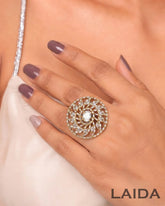 Helen American Diamond Adjustable Finger- Ring