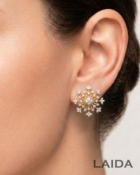 Tiara 18K Gold Plated American Diamond Pendant Set