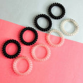 LAIDA Women Set of 8 Spiral Ponytail Holders