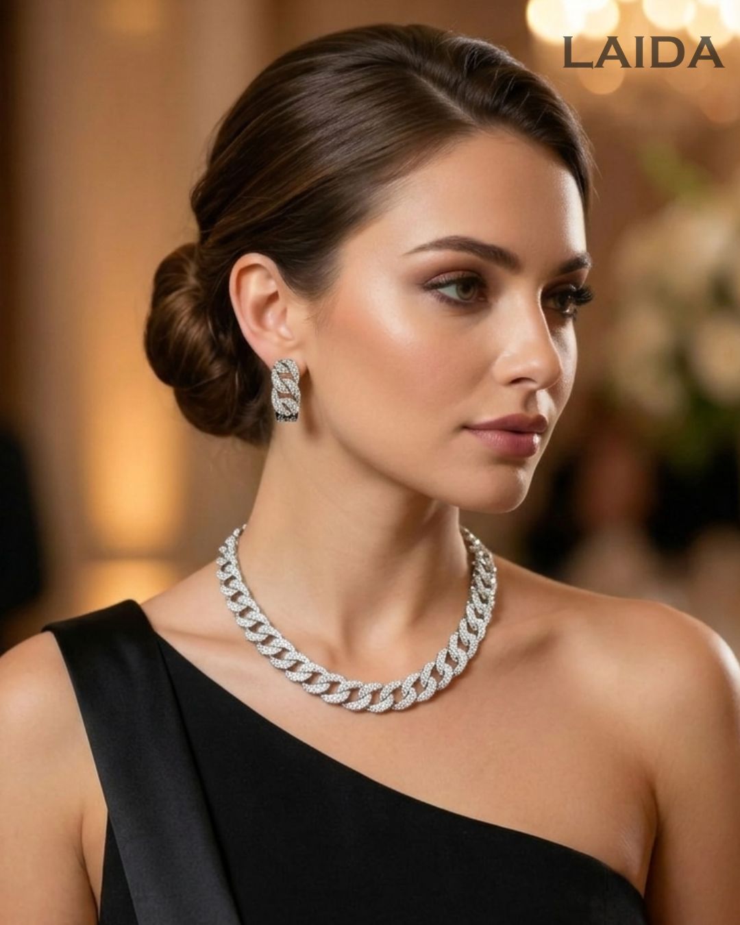 Omisha  Silver Plated Necklace Set