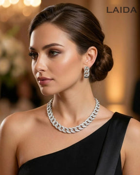 Omisha  Silver Plated Necklace Set