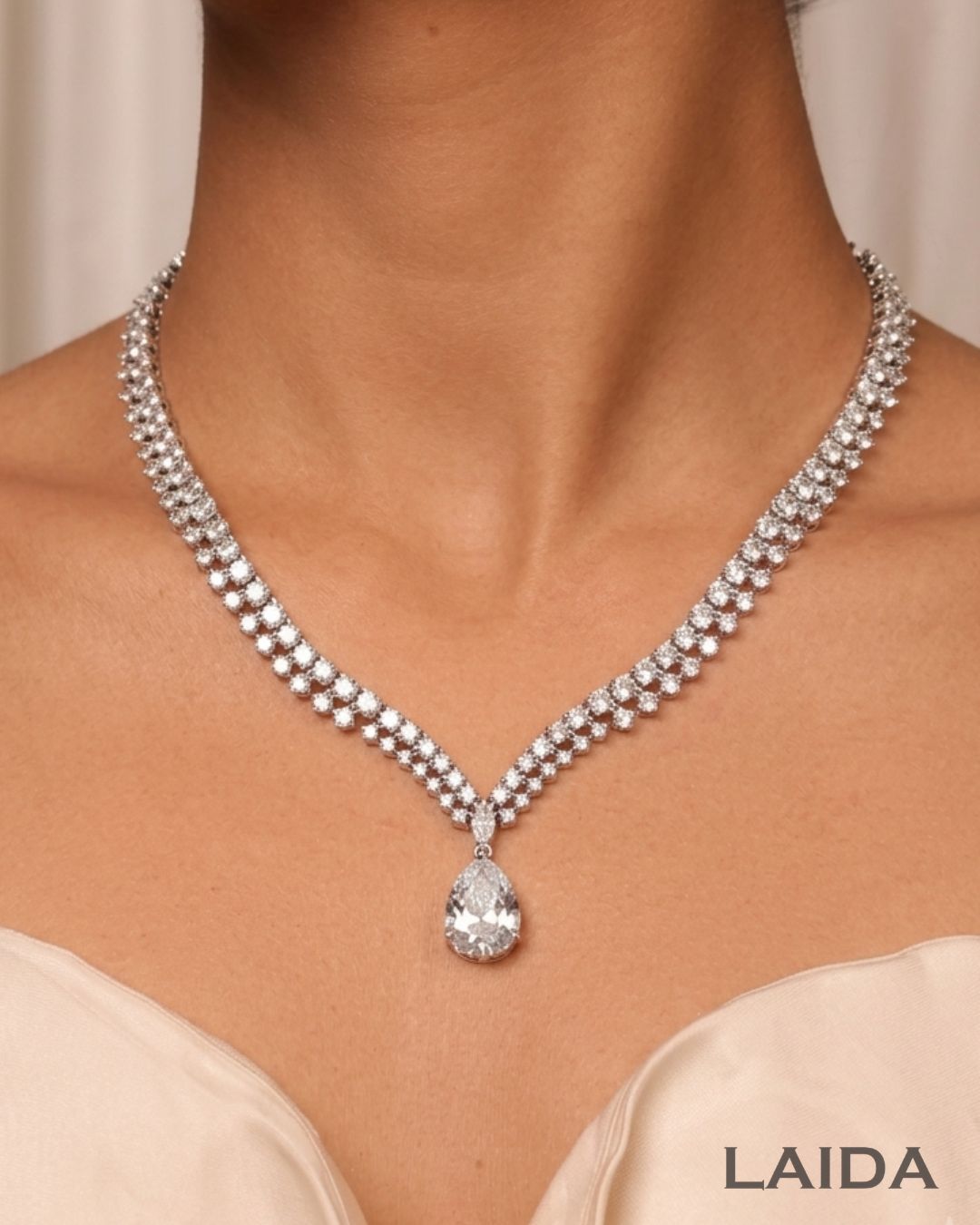 Lopa American Diamond Necklace Set