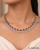 Marion Sapphire Blue CZ Designer Set