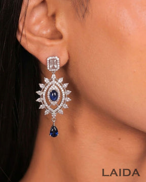 AMY CZ Sapphire Blue Designer Set