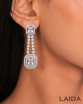 Alice CZ Silver Plated Designer Necklace Set