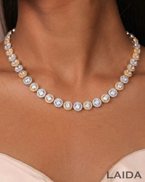 Josie 18K Gold Plated American Diamond Necklace Set