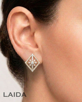 Gulnaz 18K Gold Plated American Diamond Pendant Set