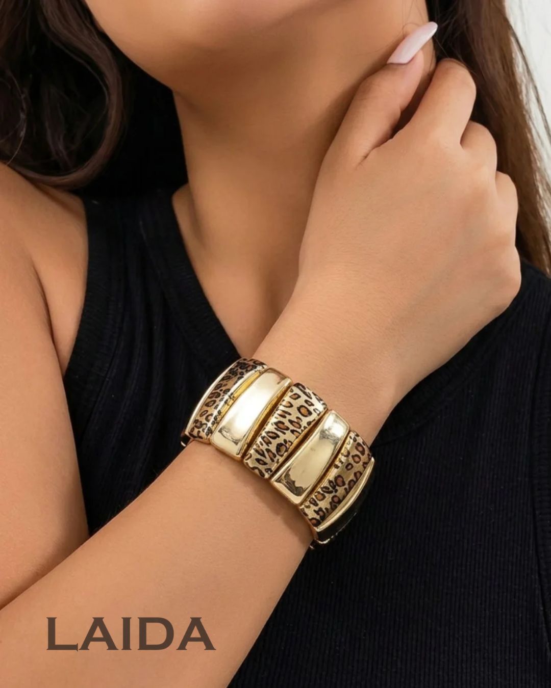 Animal Print Stretchable Bracelet - Narrow