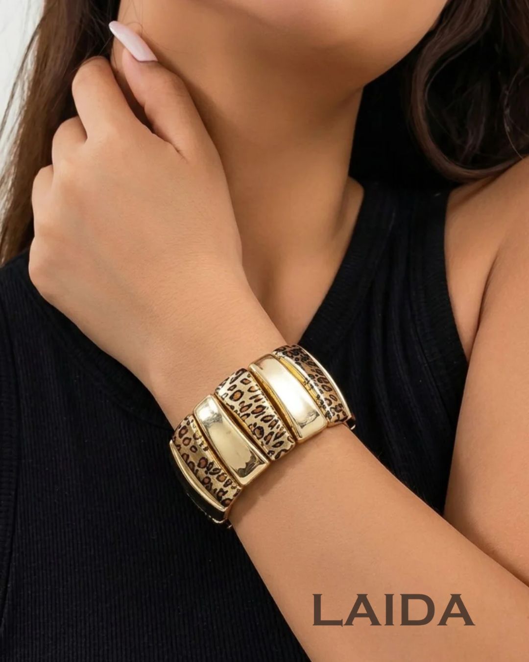 Animal Print Stretchable Bracelet - Narrow