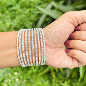 Layered American Diamond Bracelet