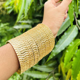 Chandni AD Gold Stone Studded 36 Gold Bangles