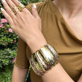 Animal Print Strechable Bracelet - Broad