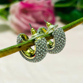 Bling Blogger Silver Small Hoop Earrings