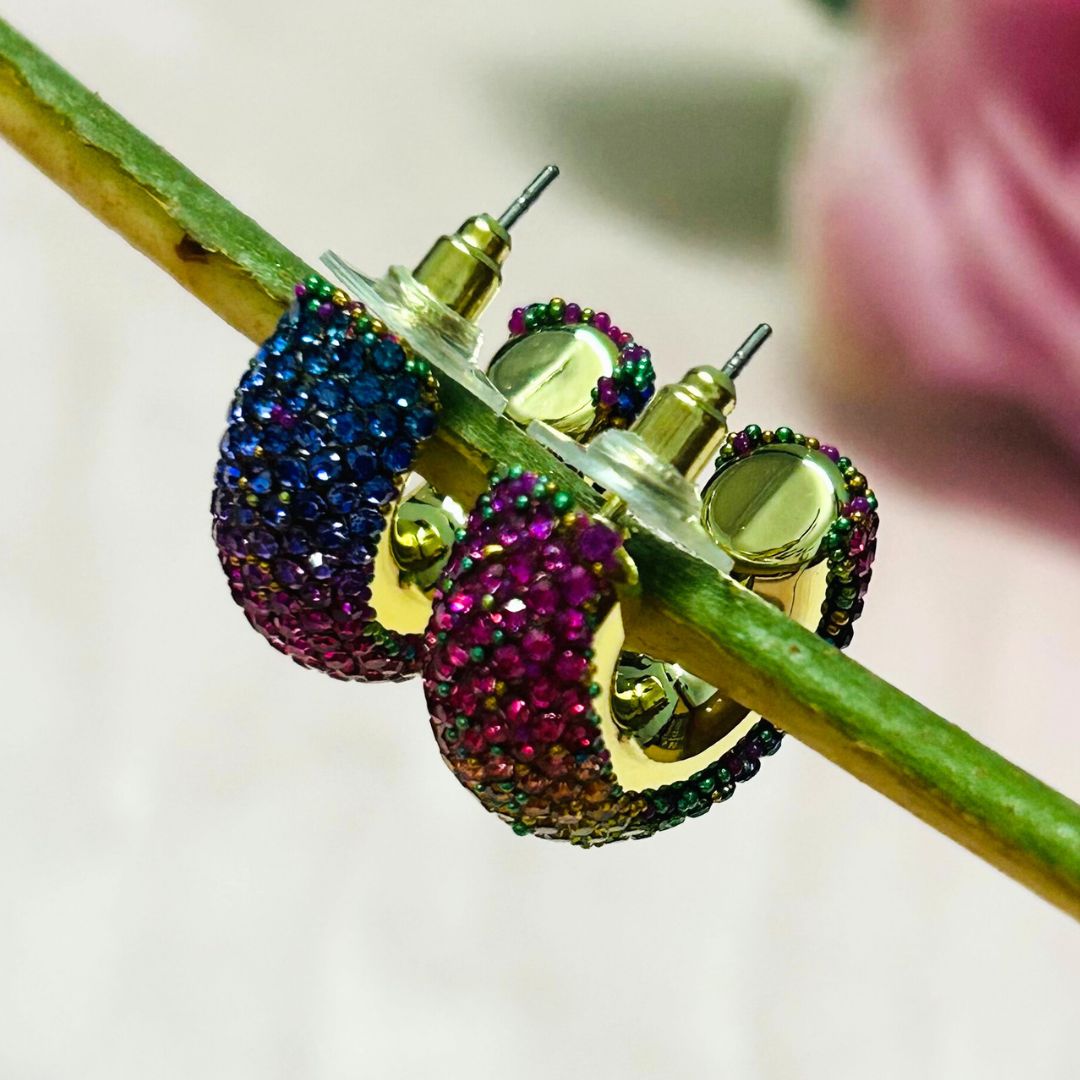Bling Blogger Multi Small Hoop Earrings