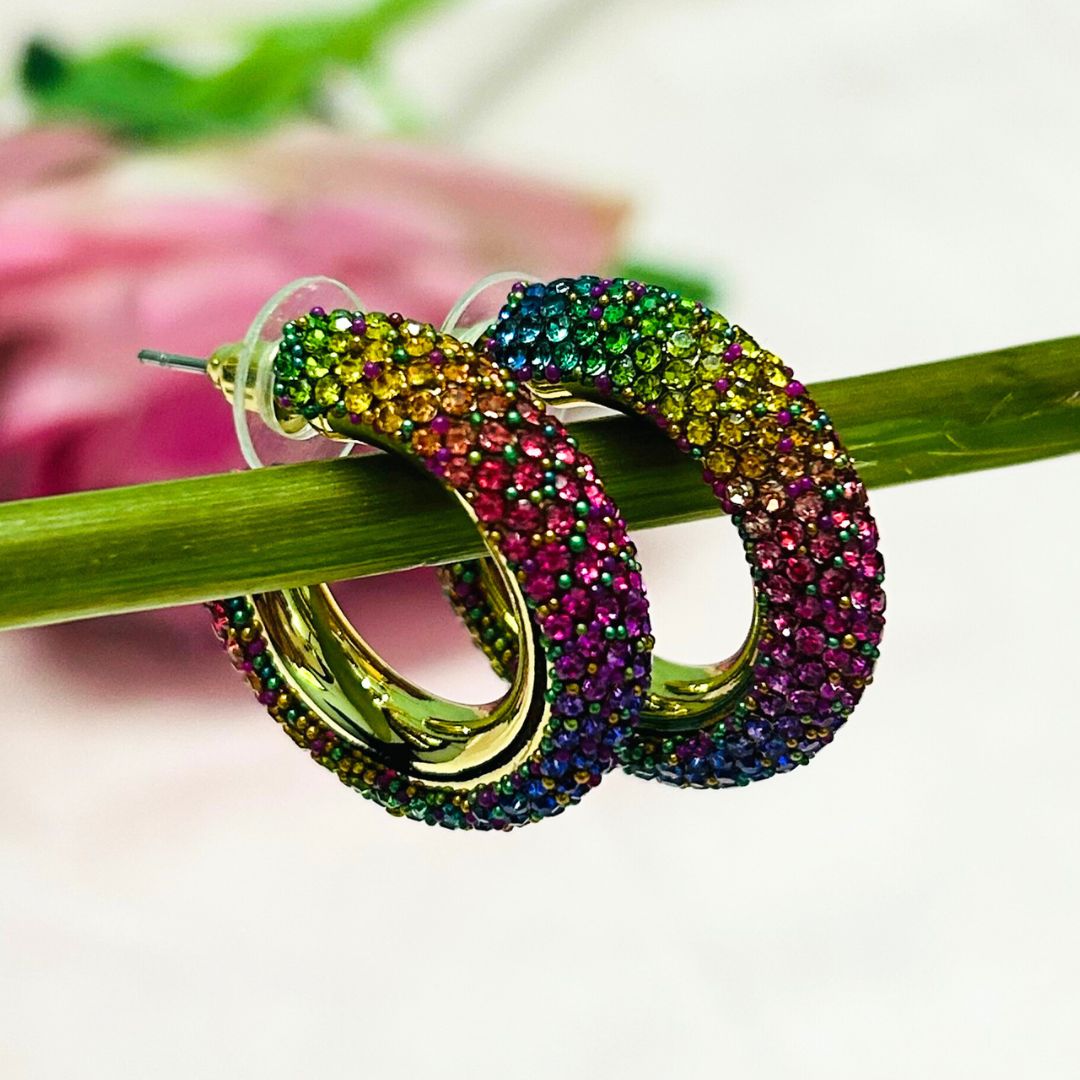 Bling Blogger Multi Hoop Earrings