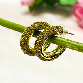 Bling Blogger Golden Hoop Earrings