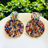 Bling Blogger Multi Layered Round Earrings